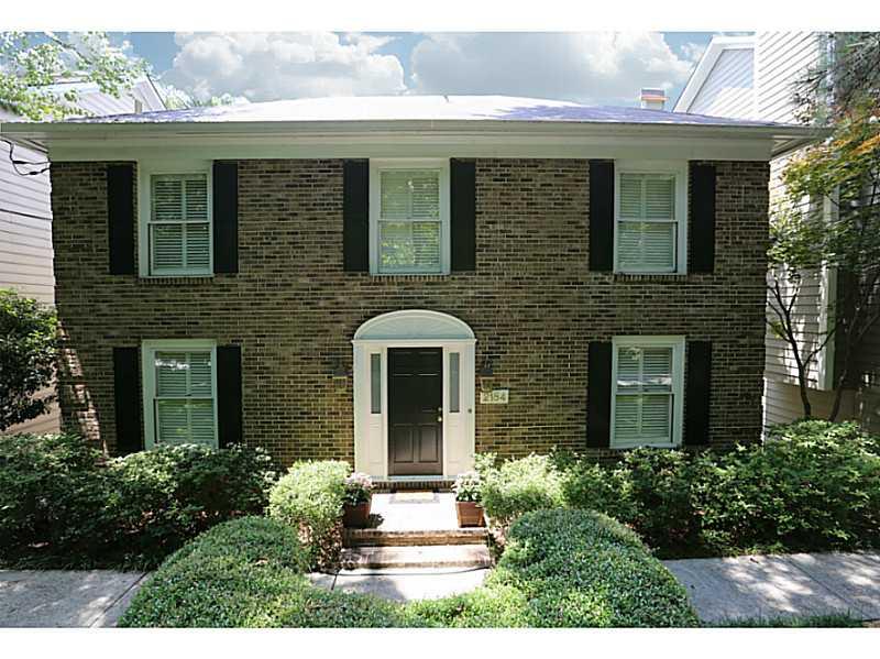 2184 Defoors Ferry Road Northwest Atlanta, GA 30318 - Photo 1 of 1 Exterior Front. Brick front of home with plantation shutters