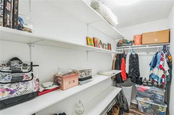 a view of a house with a large window