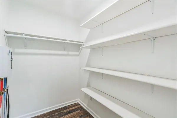 a view of a park with a slide