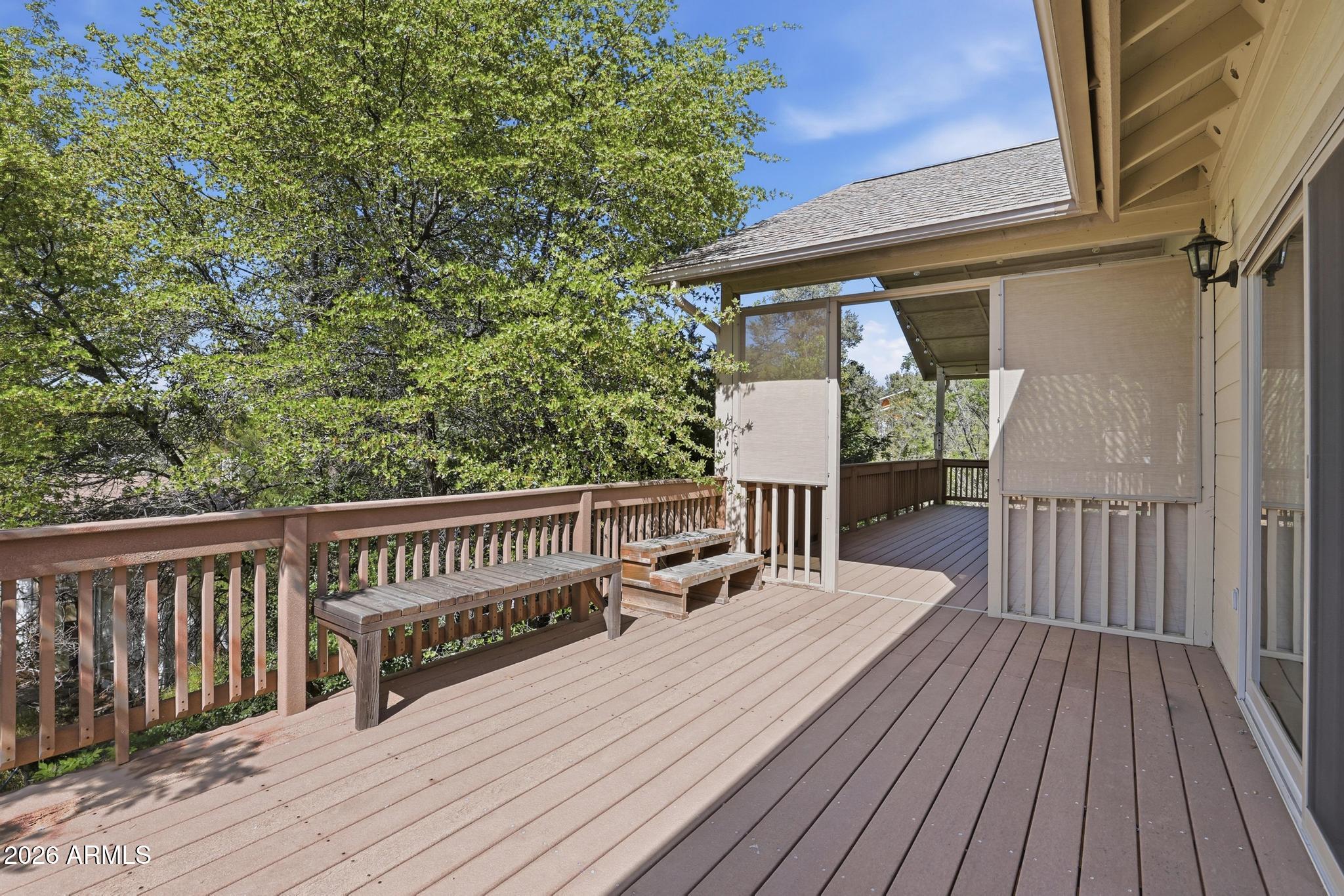 408 East Phoenix Street Payson, AZ 85541 - Photo 12 of 35 a view of balcony with wooden floor and fence