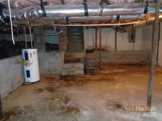 a view of a room with racks