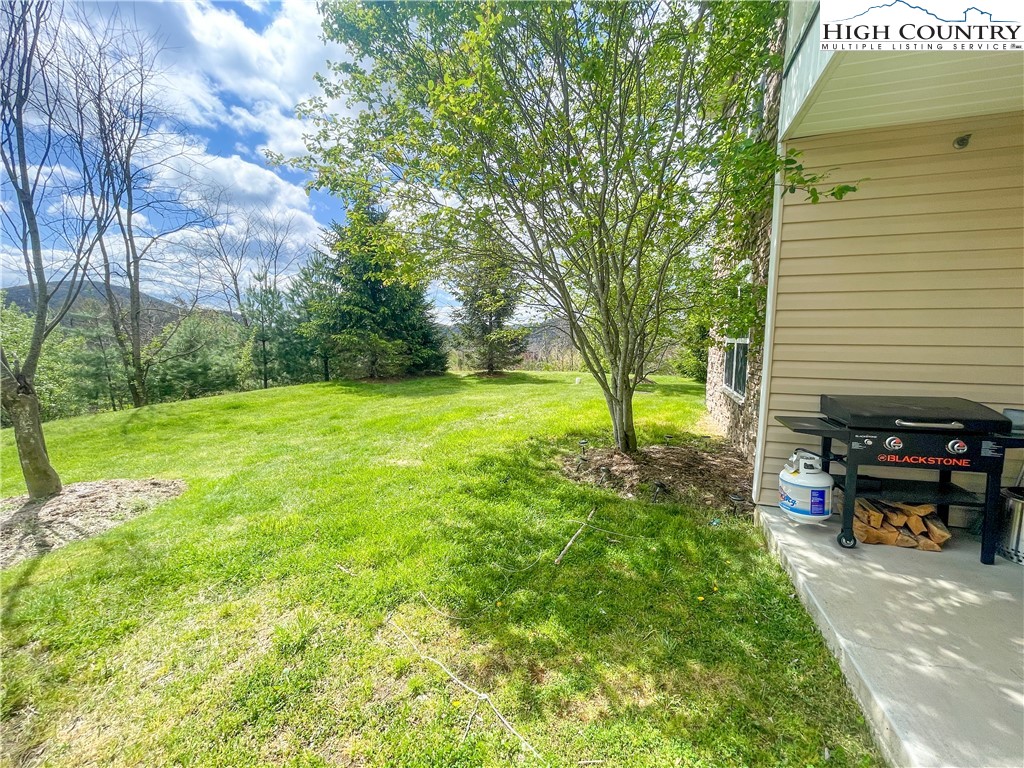 190 Eli Hartley Drive, Unit 112 Boone, NC 28607 - Photo 19 of 20 a view of a backyard with sitting area