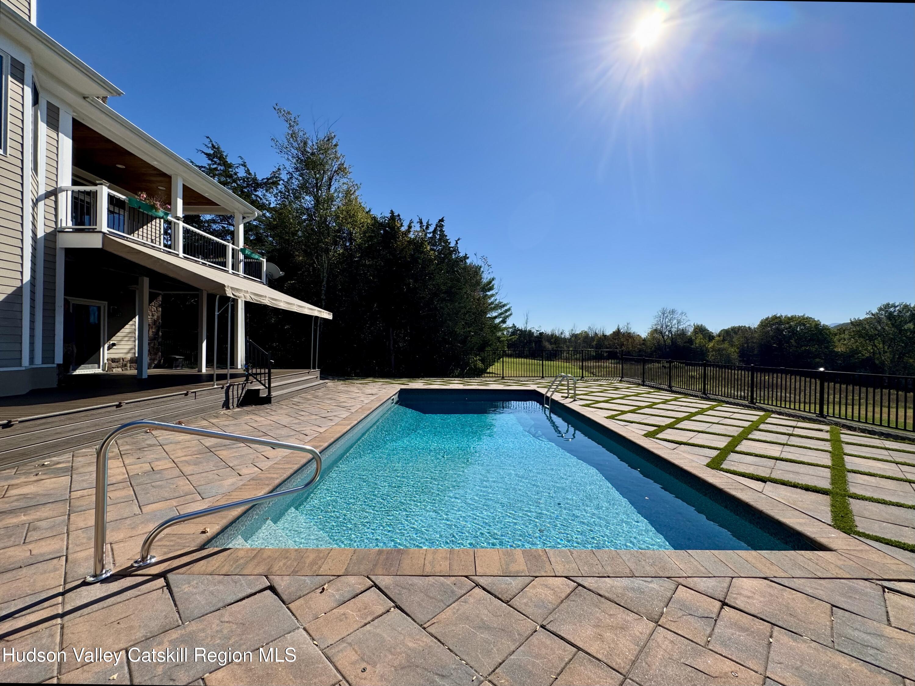 3071 Old Kings Road Catskill, NY 12414 - Photo 48 of 53 swimming pool view with sitting space and garden view