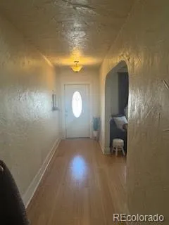 wooden floor in a room