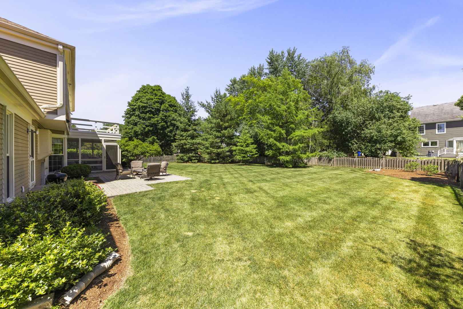 2037 Burnham Place Wheaton, IL 60189 - Photo 40 of 46 a view of backyard with swimming pool and green space