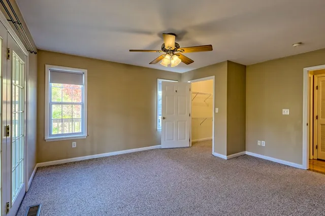 a car is parked in a garage