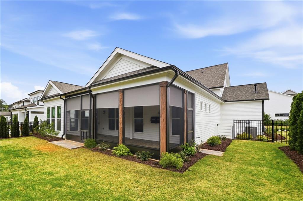 250 Idylwilde Way Canton, GA 30115 - Photo 51 of 59 a view of a white house with a big yard and potted plants