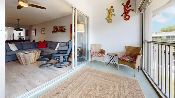 a living room with lots of furniture and a couch