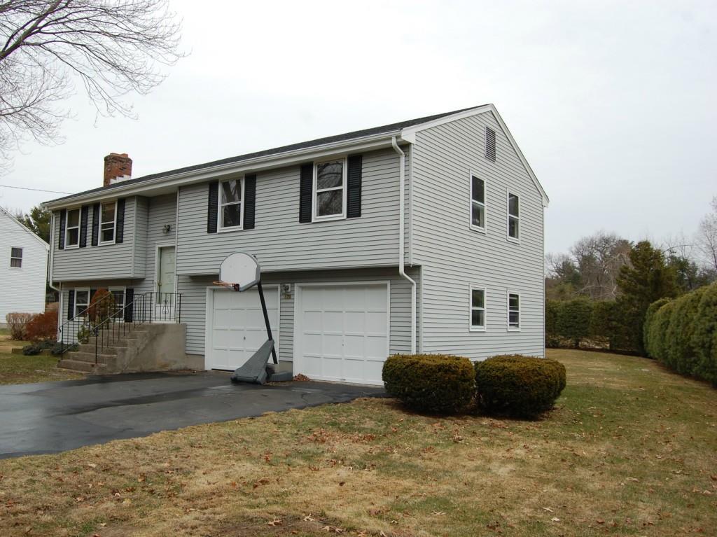 a view of a house with a patio