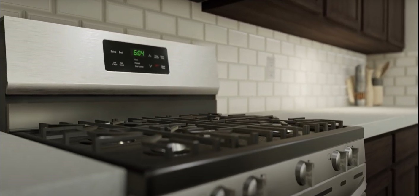 8223 Holly Blue Drive Rosharon, TX 77583 - Photo 25 of 48 a kitchen with a stove and a microwave