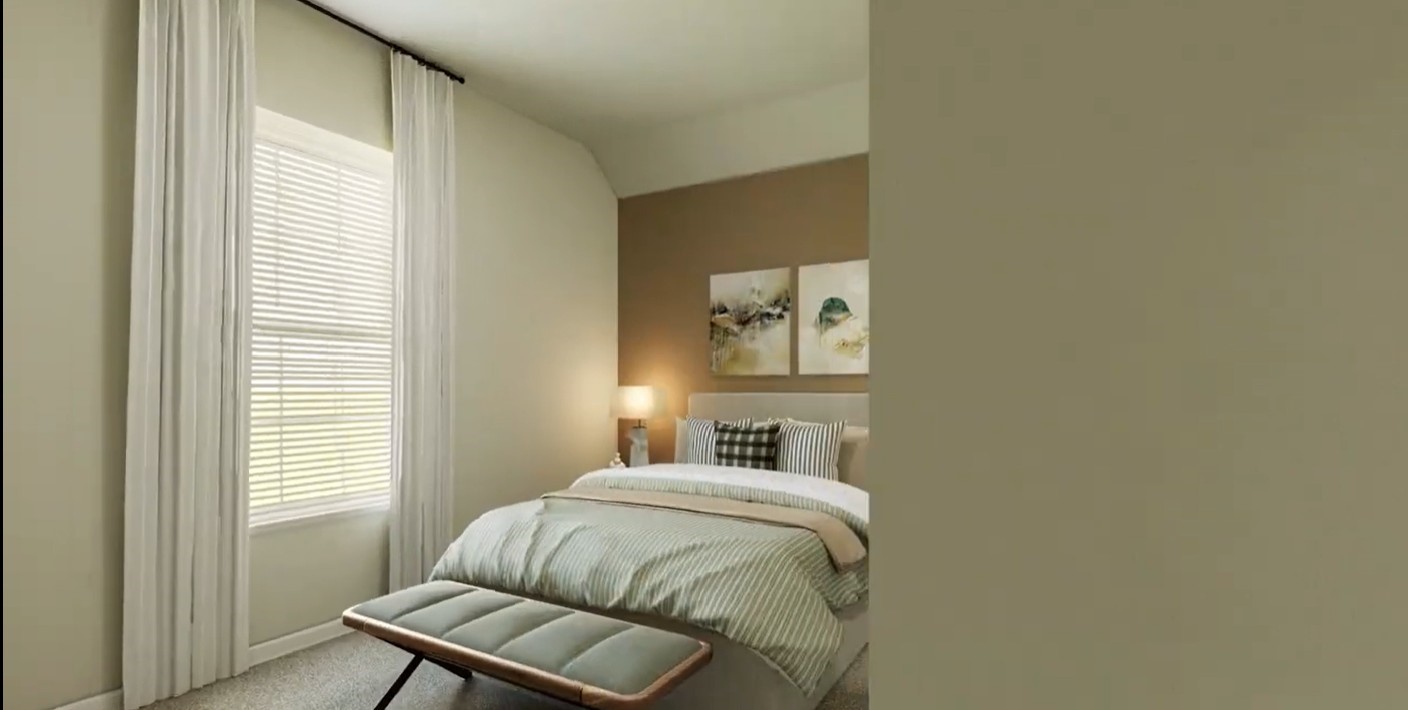 8223 Holly Blue Drive Rosharon, TX 77583 - Photo 36 of 48 a bedroom with a bed and a window