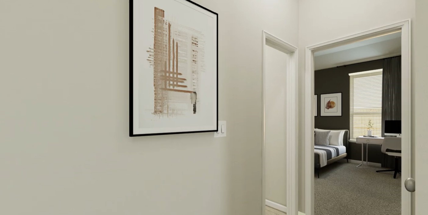 8223 Holly Blue Drive Rosharon, TX 77583 - Photo 40 of 48 a view of a hallway with bathroom and a closet