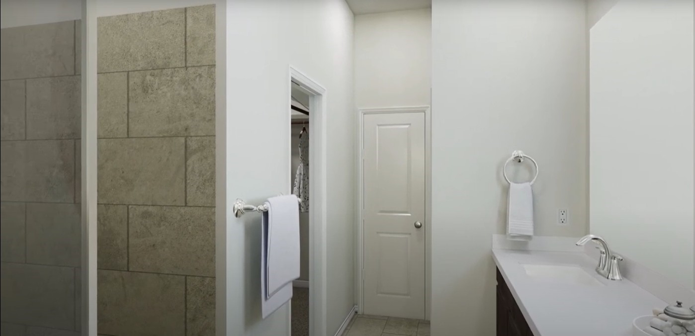 8223 Holly Blue Drive Rosharon, TX 77583 - Photo 42 of 48 a bathroom with a sink and shower