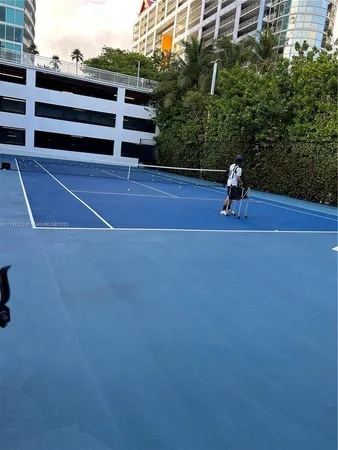 a view of a tennis court