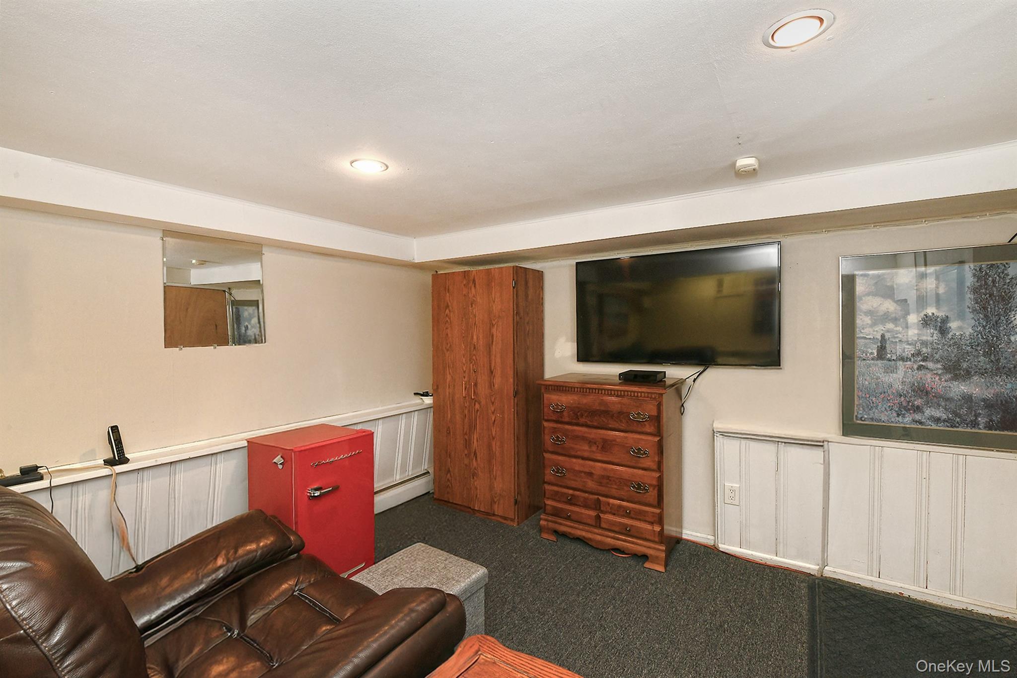 115 Old Farmingdale Road West Babylon, NY 11704 - Photo 22 of 30 a living room with furniture and a flat screen tv