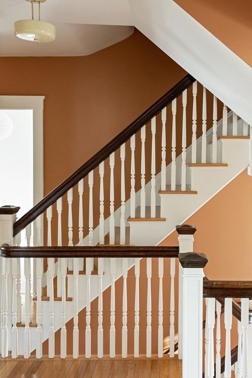 76 Prince Street Boston, MA 02130 - Photo 13 of 23 a view of wooden stairs