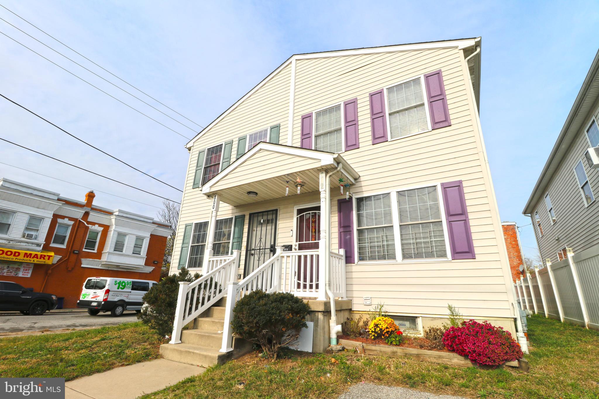 802 9th Street Chester, PA 19013 - Photo 2 of 43 a front view of a house with a yard