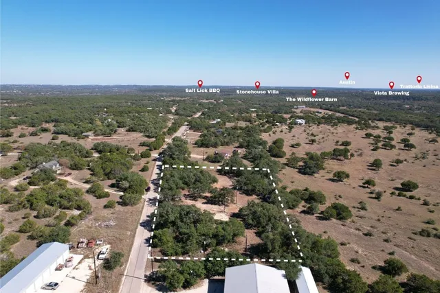 an aerial view of a city