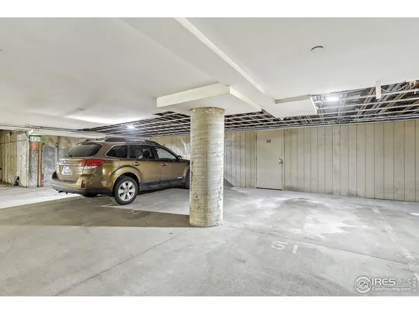 a view of a car garage