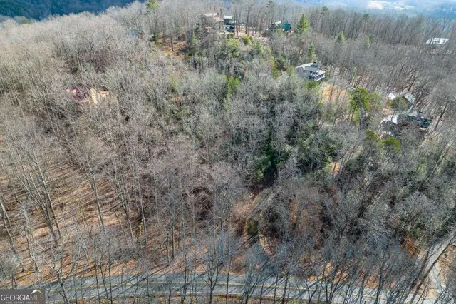 a view of a lake with a mountain in the back