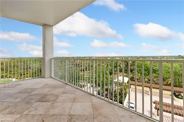 a view of balcony with ocean view