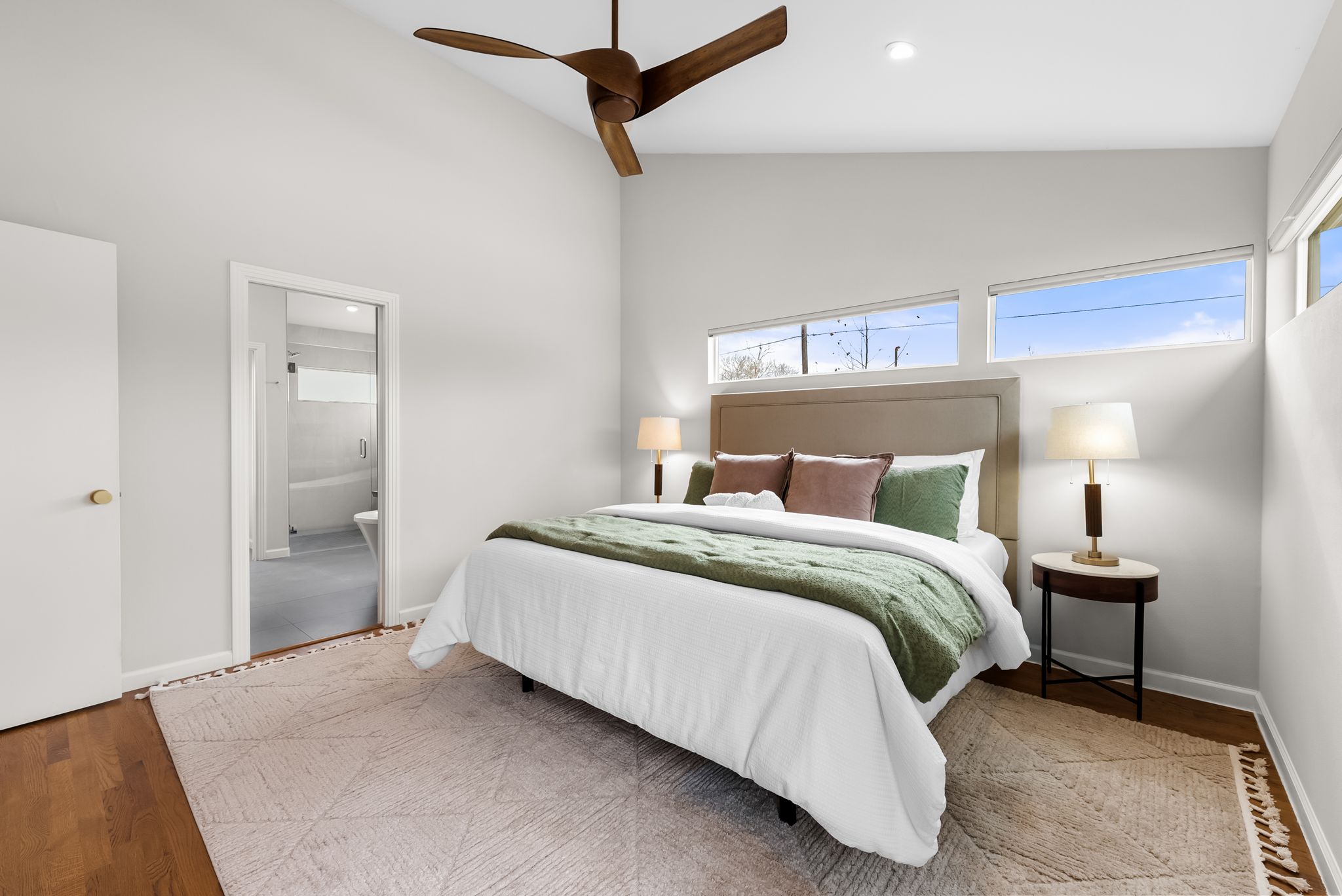 1612 Meadow Lane Taylor, TX 76574 - Photo 21 of 35 Vaulted ceilings in the primary bedroom add to the scale!