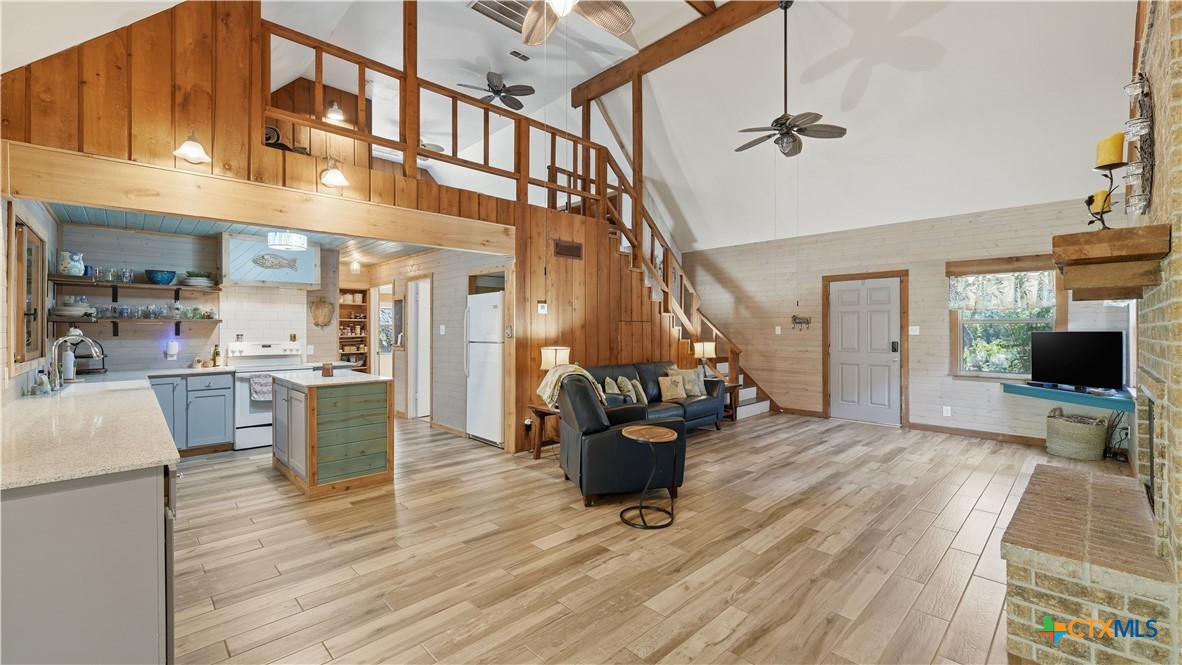 3781 Ridgeway Drive San Antonio, TX 78259 - Photo 42 of 44 a living room with furniture and a flat screen tv