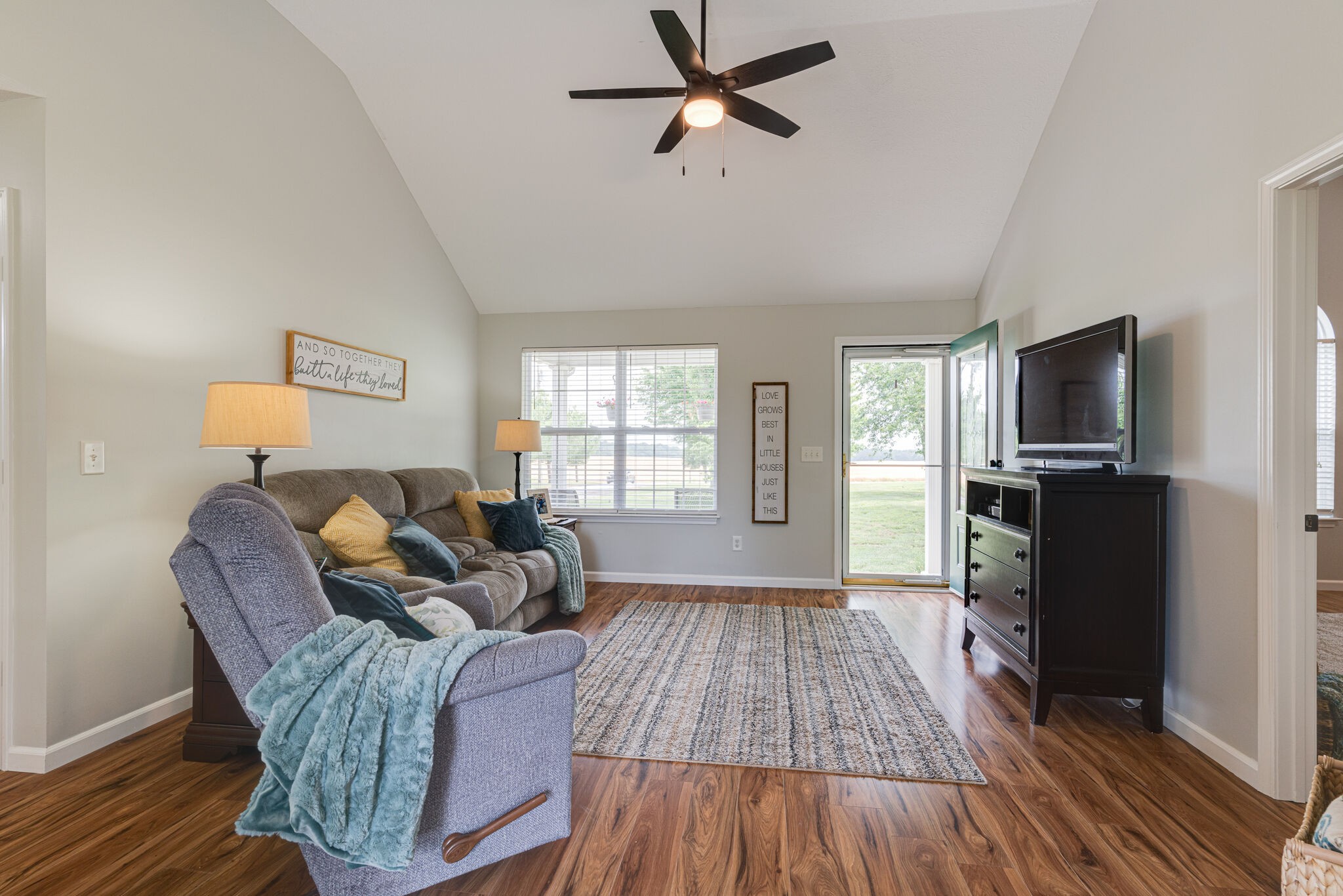 220 Old Martin Chapel Road Portland, TN 37148 - Photo 6 of 31 a living room with furniture and a flat screen tv