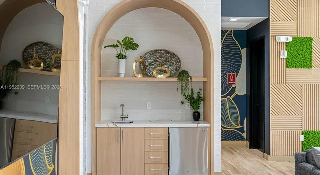 a view of potted plant in front of a door