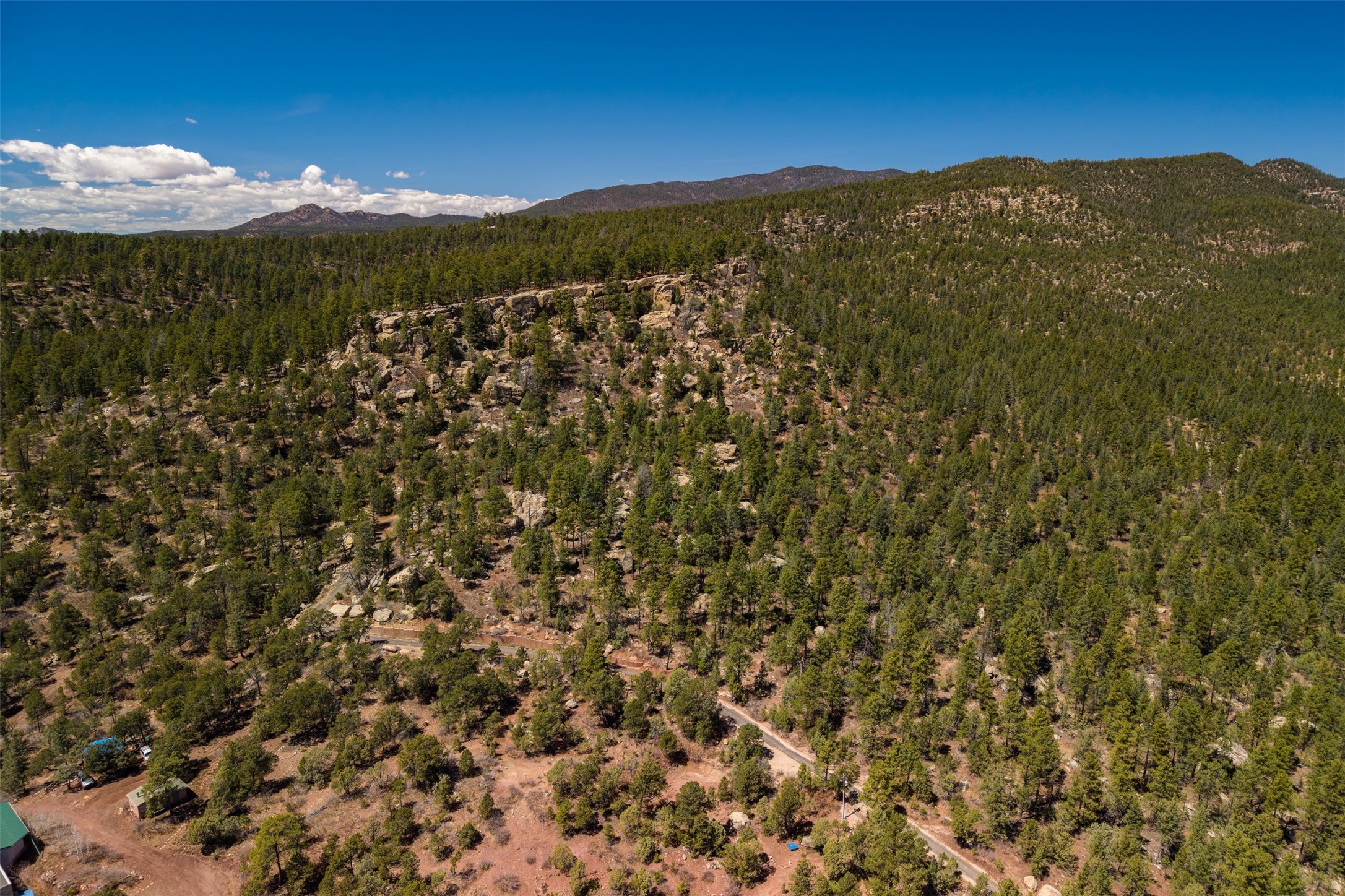 30 Monte La Cueva Road Glorieta, NM 87535 - Photo 24 of 91 Western view with Santa Fe National Forest boundary on two sides