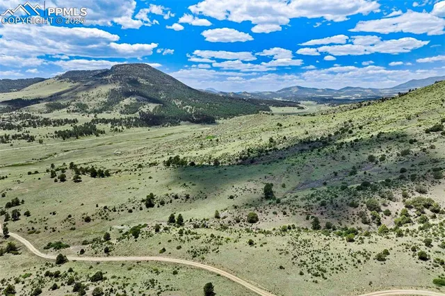 a view of a lake with a mountain