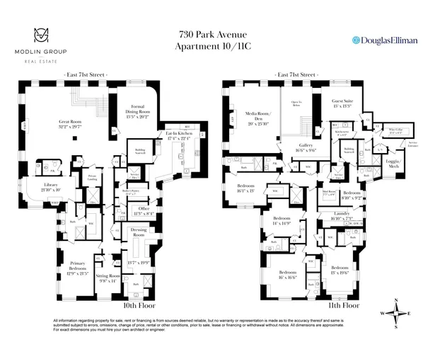 $23,800,000 | 730 Park Avenue, Unit 10C/11C | Lenox Hill