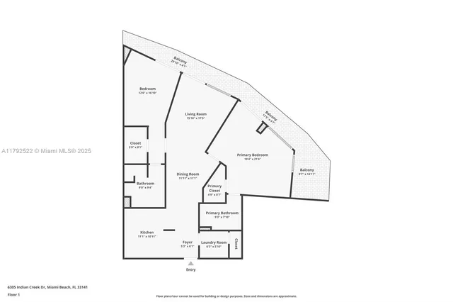 $550,000 | 6305 Indian Creek Drive, Unit 3F, Miami Beach, FL 33141