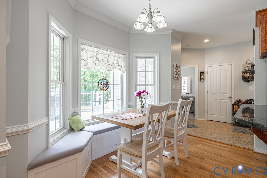 4789 Tatum Road Disputanta, VA 23842 - Photo 11 of 46 a view of a dining room with furniture window and outside view