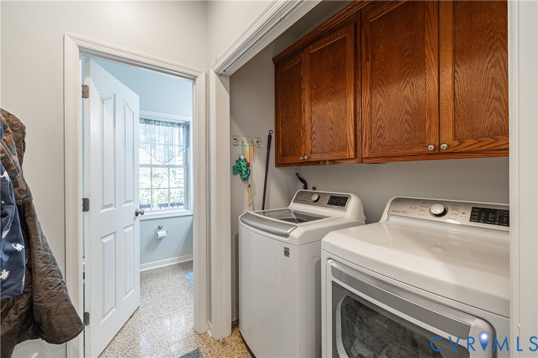 4789 Tatum Road Disputanta, VA 23842 - Photo 31 of 46 a utility room with dryer and washer