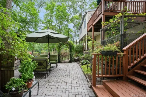 a view of outdoor space deck and yard