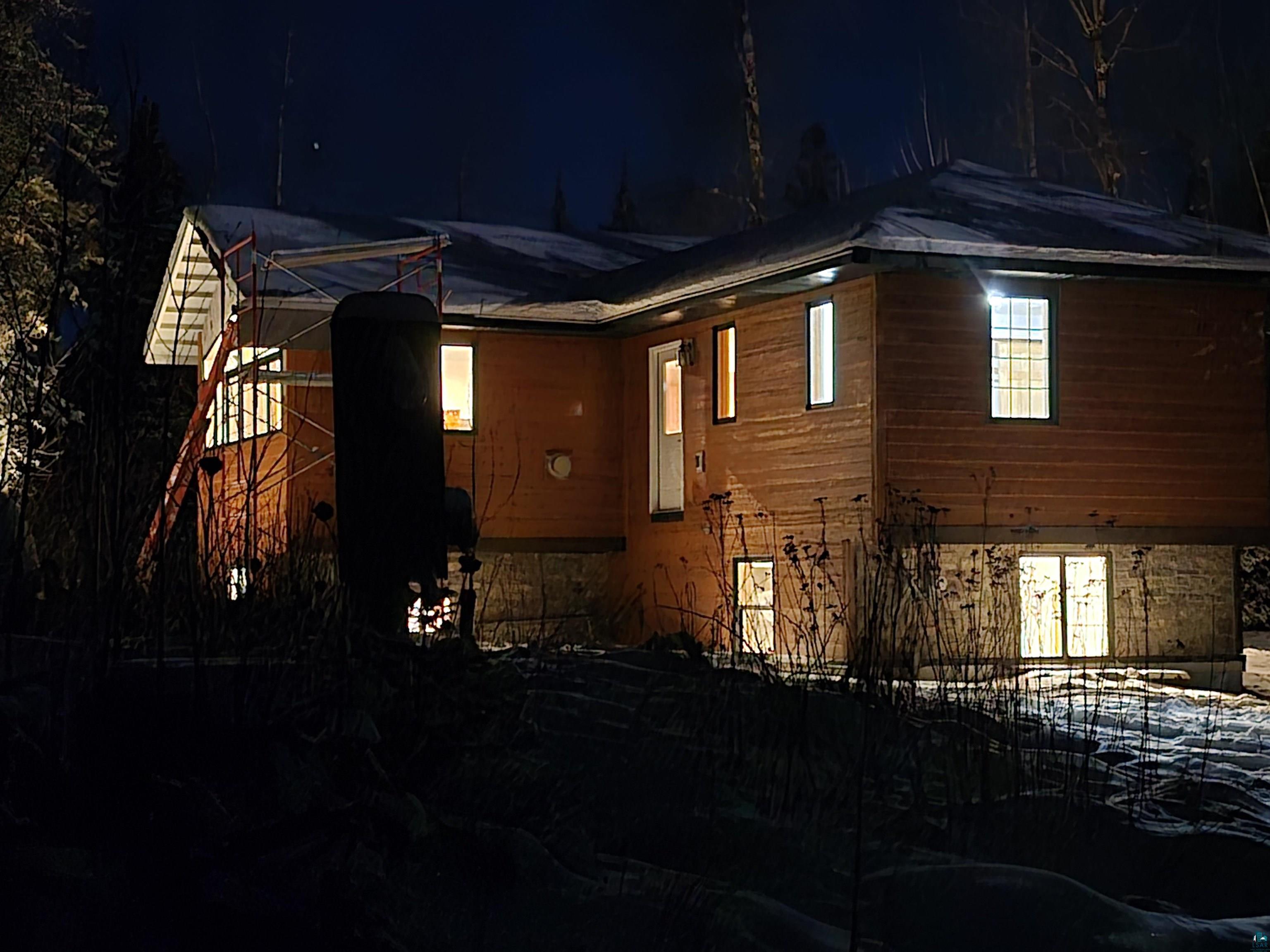 7579 Thumbnail Drive Embarrass, MN 55732 - Photo 20 of 21 View of property exterior at twilight