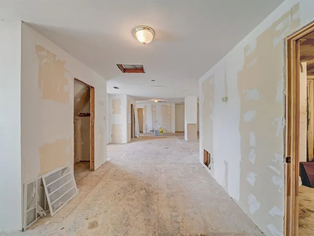 a house view with a garden space