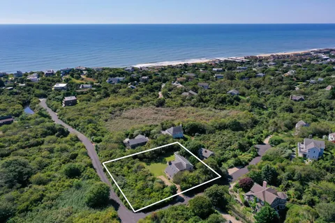 an aerial view of houses and city view