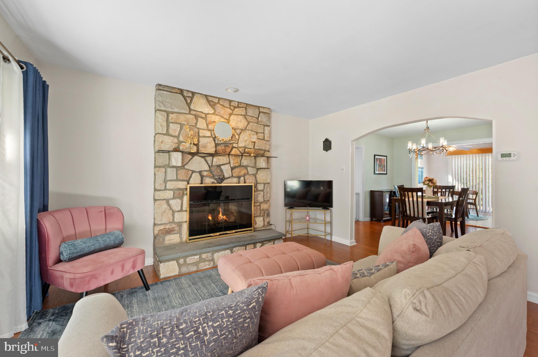 359 Valley-View Road King of Prussia, PA 19406 - Photo 16 of 51 Cozy living space with a charming fireplace.