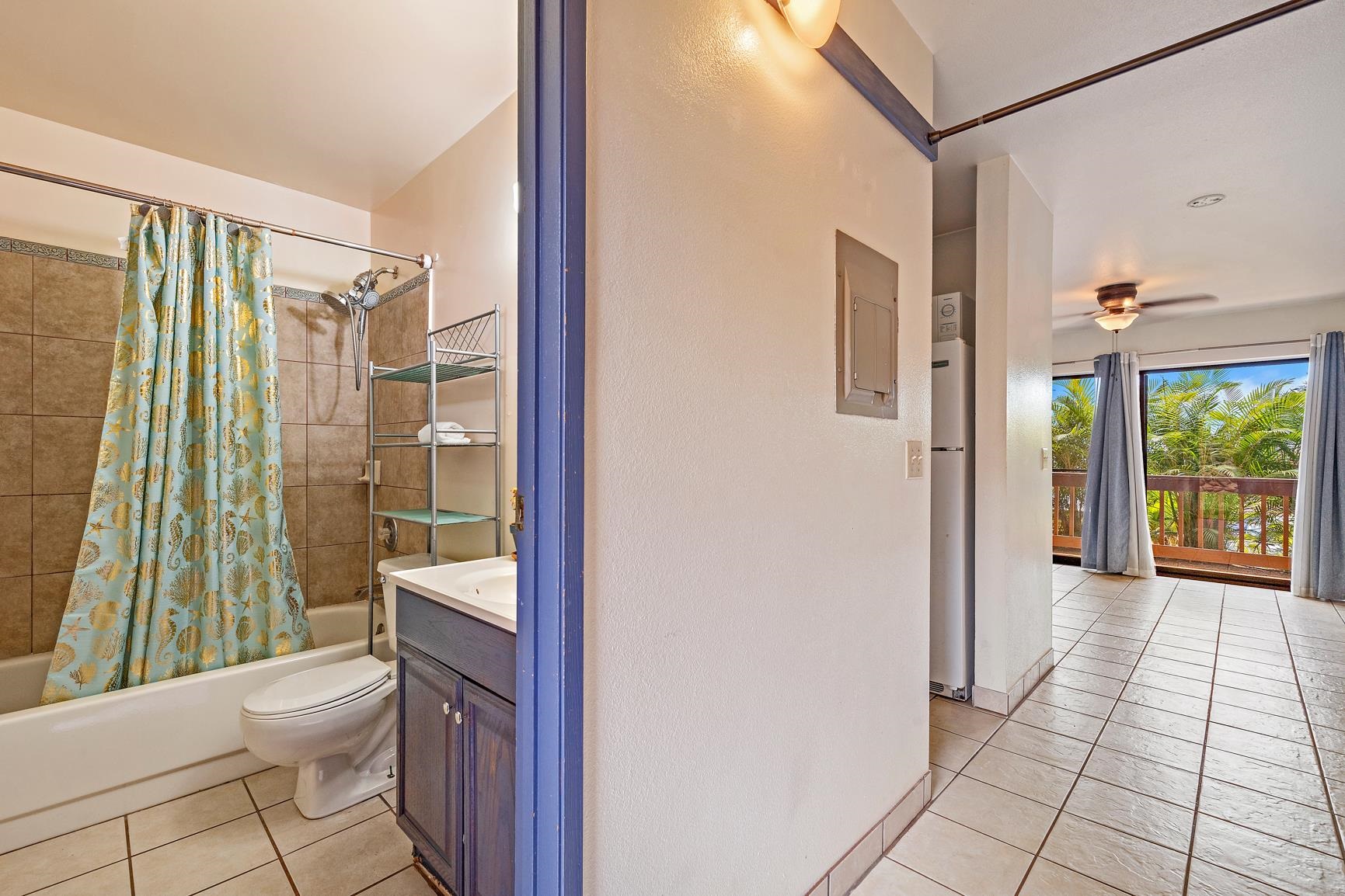 3740 Lower Honoapiilani Road, Unit G108 Lahaina, HI 96761 - Photo 13 of 24 a bathroom with a toilet a sink and shower
