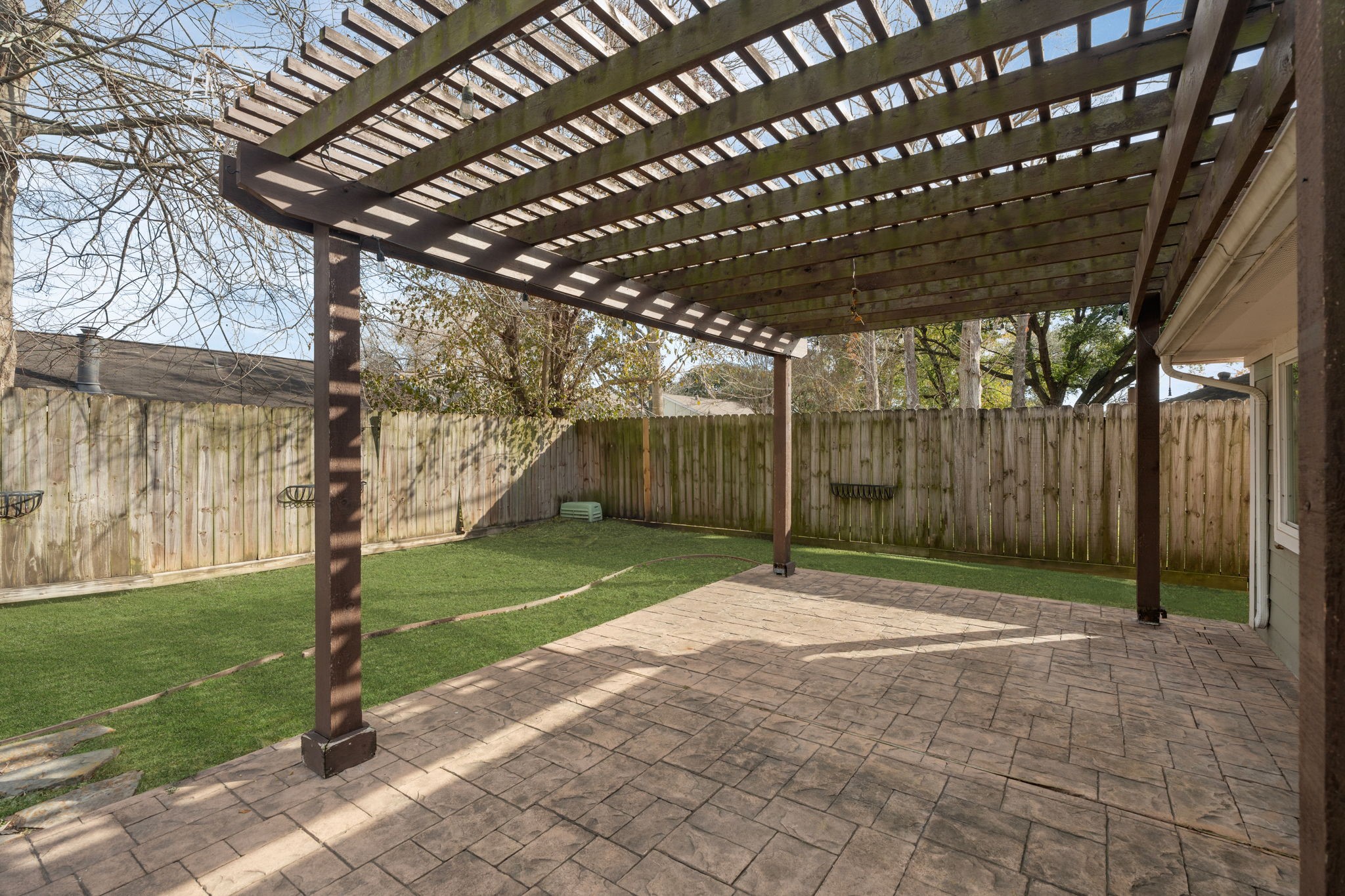 2622 Strait Lane Houston, TX 77084 - Photo 35 of 47 a view of a backyard