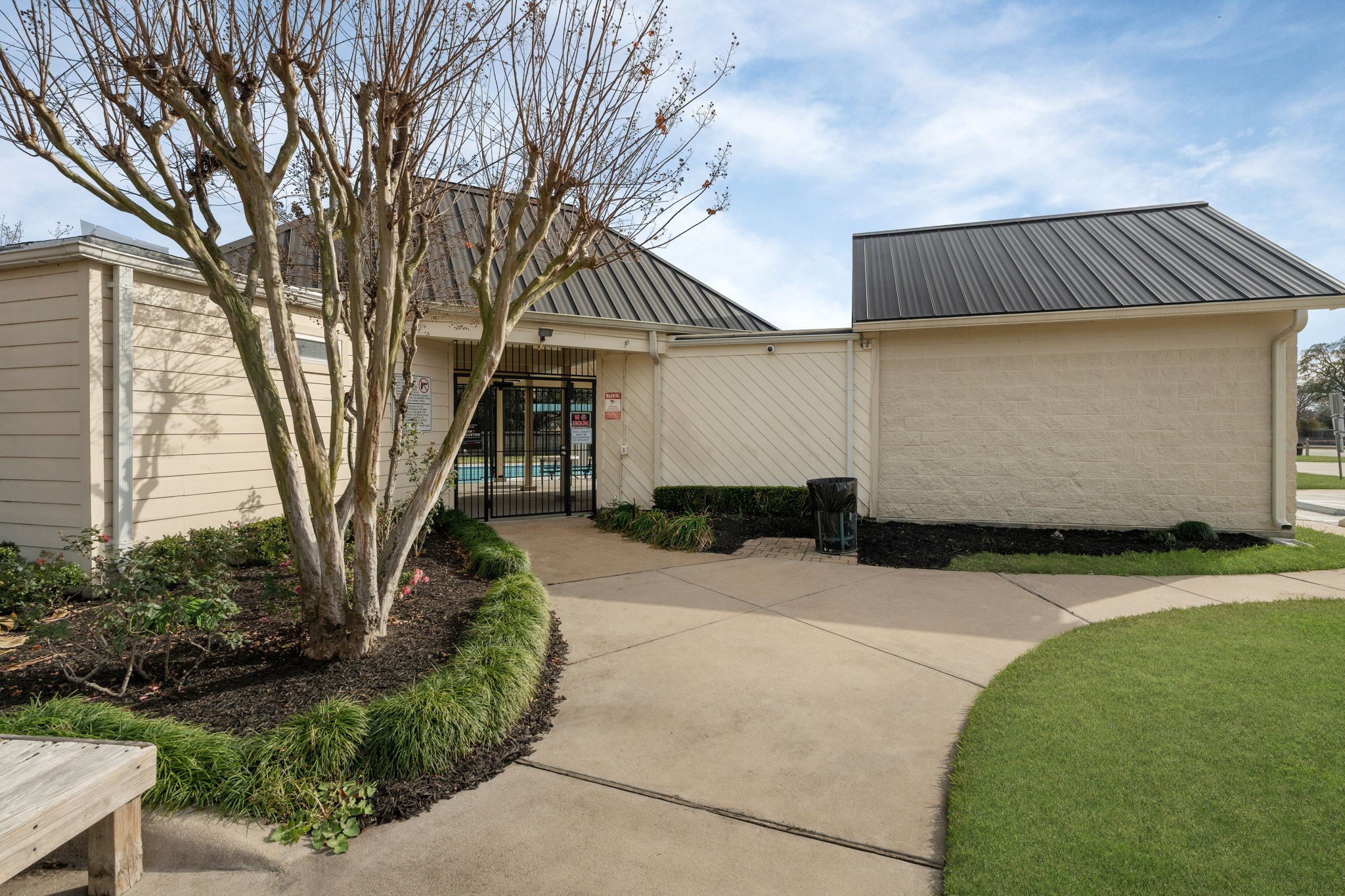 2622 Strait Lane Houston, TX 77084 - Photo 43 of 47 a front view of a house with garden