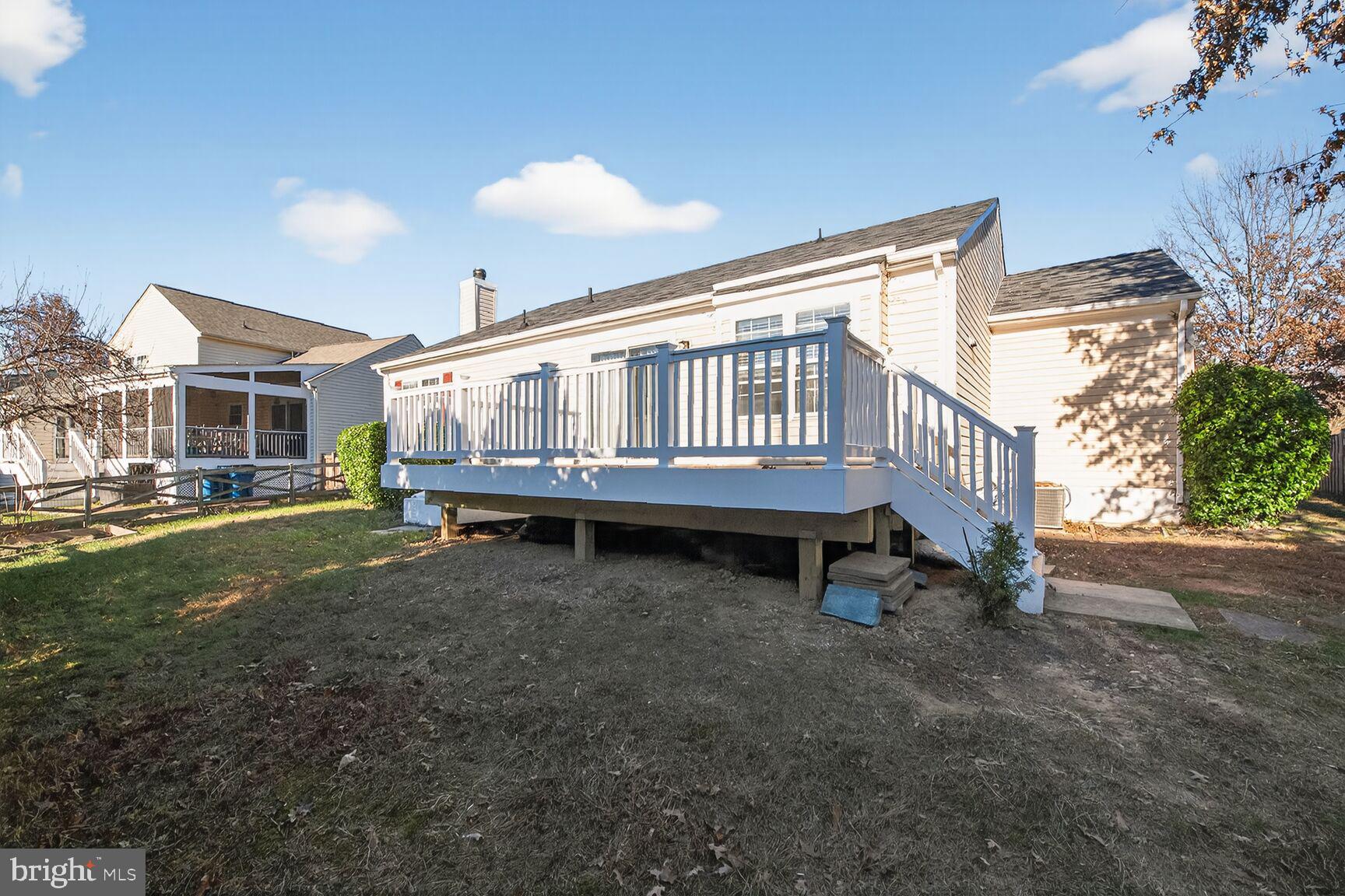 14 Braxton Drive Sterling, VA 20165 - Photo 25 of 28 a view of backyard with deck and deck