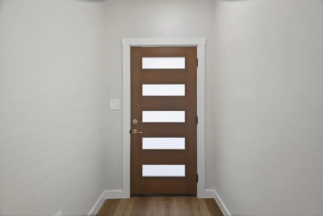 a view of front door of house