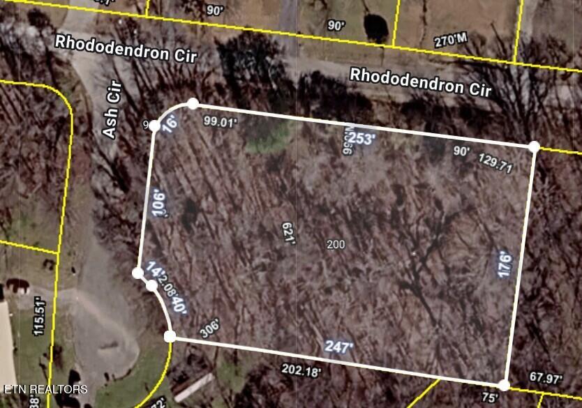 AERIAL VIEW 200 RHODODENDRON CIRCLE