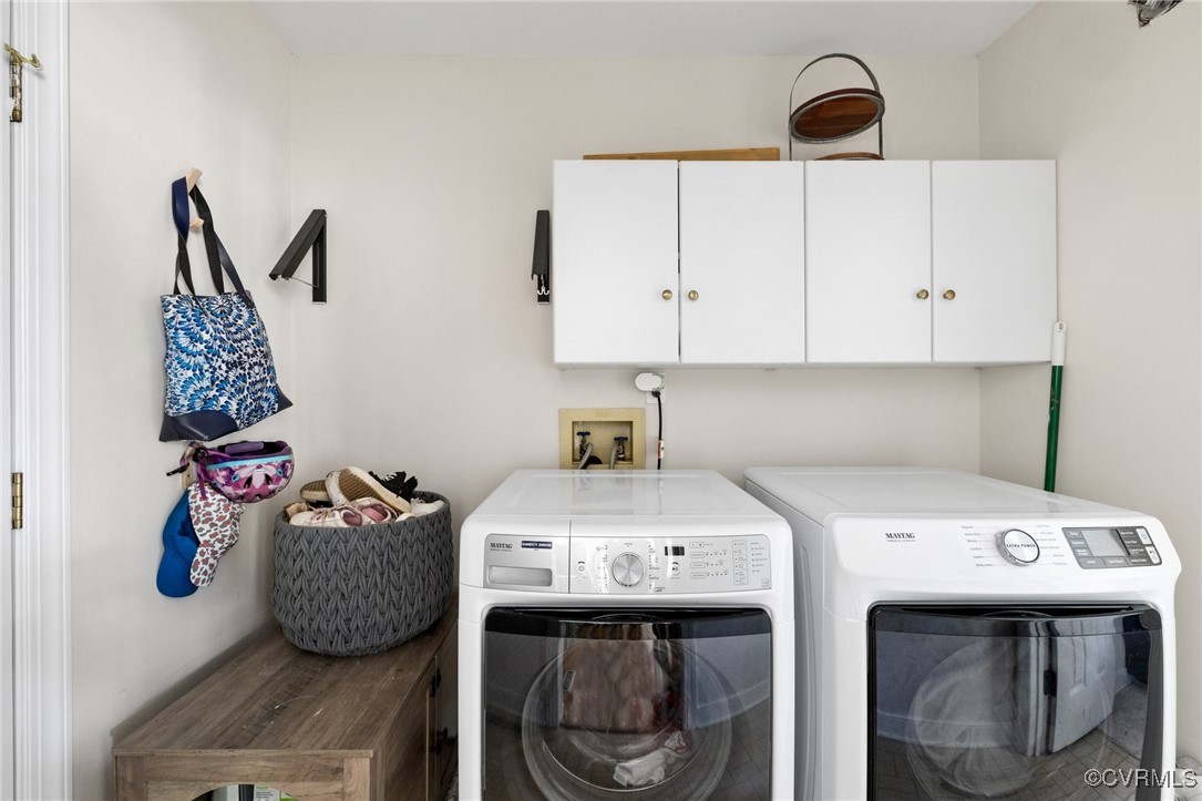 12907 Ashtree Road Midlothian, VA 23114 - Photo 16 of 32 a utility room with dryer and washer