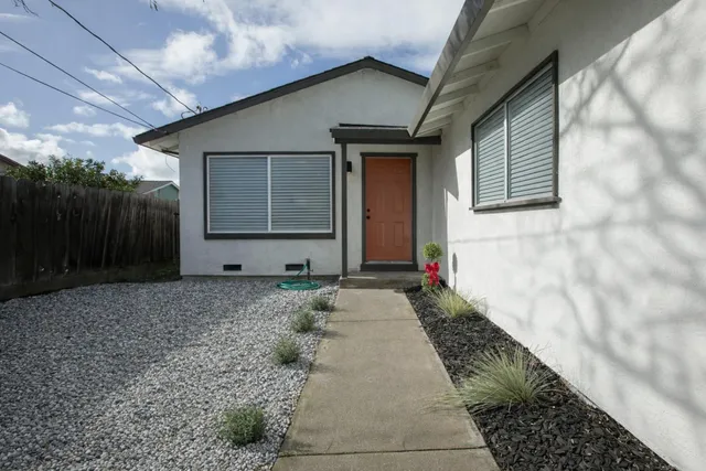 a front view of house