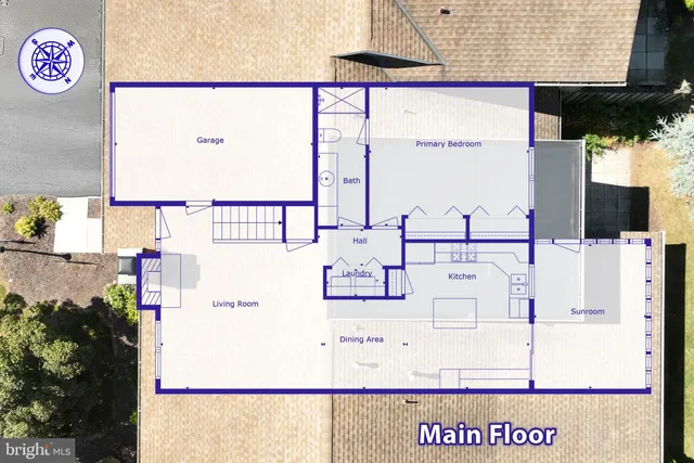 an empty room with fireplace fan and windows