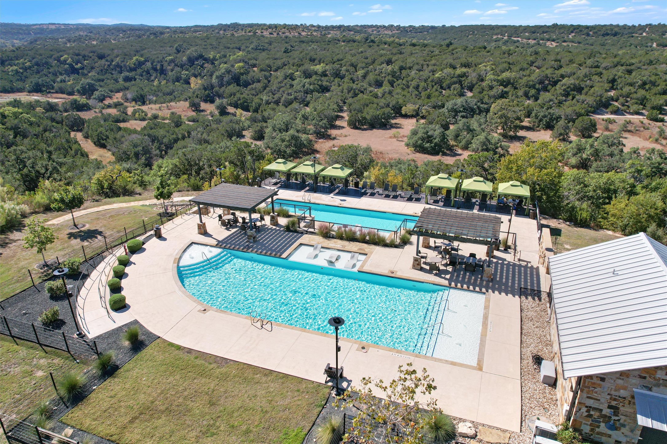 17821 Limestone Spring Lane Austin, TX 78738 - Photo 37 of 40 an aerial view of a house with a yard